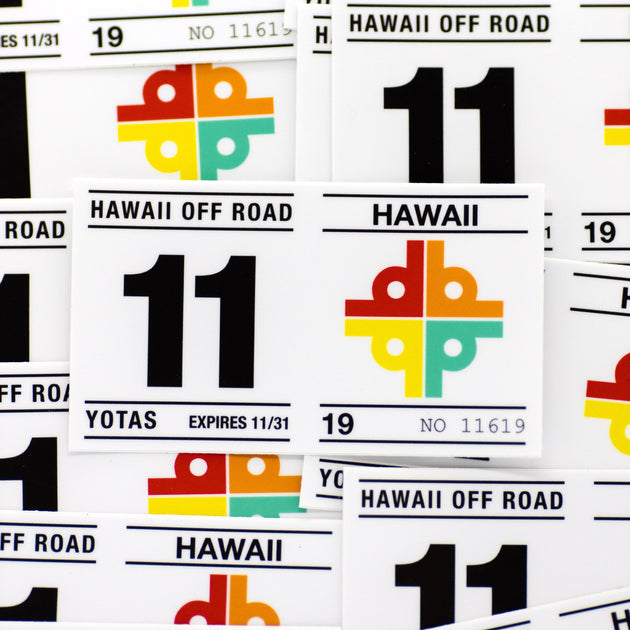 Hawaii Safety Check Sticker Hawaii Off Road Yotas